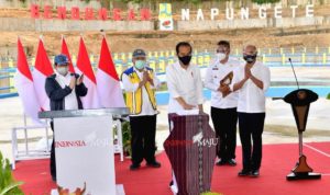 PRESIDEN JOKOWI RESMIKAN BENDUNGAN NAPUN GETE DI SIKKA, NTT