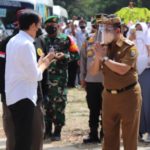Bupati Cirebon sambut bapak Jokowi dalam lawatan kerja Tinjau Vaksinasi ke Wilayah 3 Cirebon