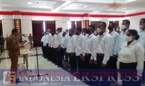 Lantik Anggota BPD Bupati Pesan ADD dan DD Harus Dikelola Secara Profesional