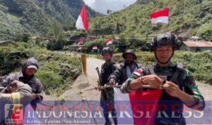 Merah Putih Berkibar Di Desa Waa Banti, Tembagapura