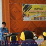 Wabup Soppeng Ir. Lutfi Halide Melepas Kontingen Porprov Provinsi Sulsel XVII Tahun 2022