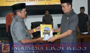 Bupati Soppeng H.Andi Kaswadi Razak Serahkan LKPJ Tahun 2022 Pada Rapat Paripurna DPRD