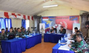 Satgas KIZI TNI Konga XX-T Menerima Kunjungan Tim Verifikasi Dari PMPP TNI