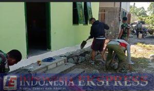 Wujud Kepedulian dan Bakti TNI, Kodim 1418/ Mmj Bekerjasama dengan Baznas Kab. Mamuju Tengah Bangun RTLH di Desa Sinabata