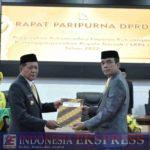 Rapat Paripurna DPRD Kabupaten Soppeng Penyerahan Rekomendasi LKPJ Kepala Daerah (LKPJ) Tahun 2022