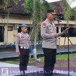 Kapolres Pinrang Pimpin Apel Jam Pimpinan