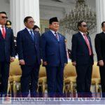 Dimpimpin Jokowi, Prabowo Hadiri Pelantikan Calon Perwira Remaja TNI-Polri di Istana