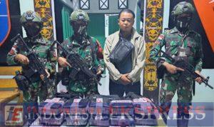 Luar Biasa, Satgas Pamtas RI-Mly Yonarmed 16/ TK Menggagalkan Penyelundupan Narkoba Jenis Shabu Seberat 10 KG