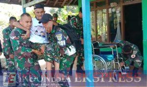 Kursi Roda Untuk Sang Veteran RI, Dari Yonif Raider 301/Prabu Kian Santang