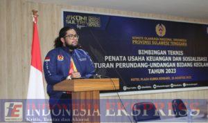 KONI Sultra Menggelar Bimtek Penata Usaha Keuangan dan Sosialisasi UU Keolahragaan