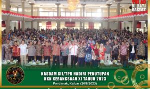 Kasdam XII/Tpr Hadiri Penutupan KKN Kebangsaan XI Tahun 2023