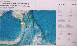 GEMPABUMI TEKTONIK M5,3 DI KEPULAUAN TALAUD, SULAWESI UTARA, TIDAK BERPOTENSI TSUNAMI