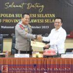 Kapolda Sulsel Berkunjung Ke KPU Sulsel dan Cek Gudang Surat Suara KPU