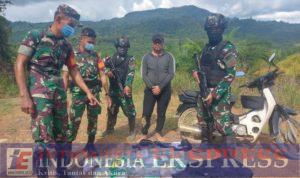 Satgas Pamtas Yonarmed 10/Bradjamusti Gagalkan Upaya Penyelundupan 20 Kg Sabu Oleh WNA Malaysia
