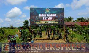 Sambut Hari Juang TNI AD Ke-78, Kodim 1012/Buntok Laksanakan Penanaman Pohon Dan Pembersihan Serentak