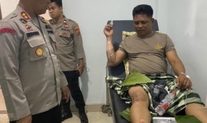 Dua Anggota Polisi Terbakar Saat Mengamankan Unjuk Rasa di Konawe