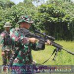 Berbagi Pengetahuan, Danyonif 11 Marinir beri Pembekalan Latihan Menembak Personel Pamtas RI-PNG Mobile Papua TA 2024
