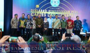 Kapuspen TNI Mewakili Panglima TNI Menghadiri Deklarasi dan Penandatangan Komitmen Bersama Kemerdekaan Pers