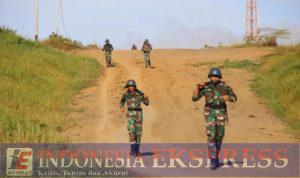 Tingkatkan Ketahanan Dan Kekuatan Fisik, Prajurit Resimen Artileri 3 Marinir Laksanakan Cross Country