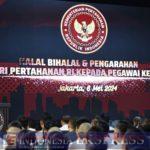 Menhan Prabowo Gelar Acara Halal Bihalal dan Pengarahan Pegawai Kemhan
