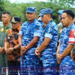 Danlanud Sultan Hasanuddin Dampingi Pangkoopsud II Tinjau Posko Induk Tanggap Darurat Bencana di Kabupaten Luwu