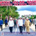 Resmikan Pelaksanaan Inpres Jalan Daerah di Sulawesi Tenggara, Presiden: Percepat Mobilitas Orang dan Logistik
