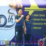 Danlanud Sultan Hasanuddin Melepas Peserta Jalan Santai Pada Peringatan HUT Ke-10 RSAU dr. Dody Sardjoto