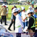 Panglima TNI Dampingi Presiden RI Groundbreaking Sejumlah Gedung di IKN