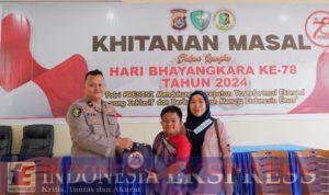 Khitanan Massal Meriahkan Hari Bhayangkara ke-78 di Rumkit Bhayangkara Kendari