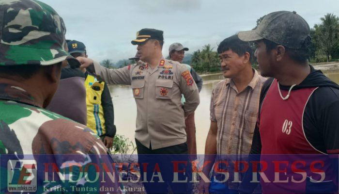 Masyarakat Tongauna Utara Kabupaten Konawe Terkena Dampak Banjir, Polres Konawe Memberikan Tindakan Cepat dalam Perbaikan Tanggul Kali Aworeka