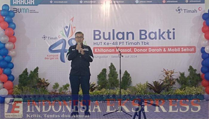 Road Show Kegiatan Bulan Bakti HUT Ke 48 PT. Timah Tbk Giat Khitan Masal, Donor Darah, Dan Periksa Kesehatan