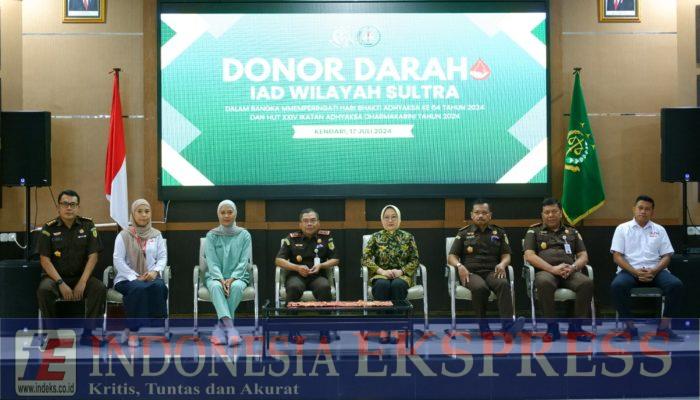 Peringati Hari Bhakti Adhyaksa ke-64 Kejati Sultra Gelar Donor Darah