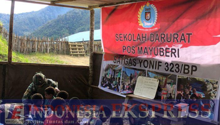 Anak-Anak Mayuberi Sambut Antusias Papua Pintar yang Digelar Pos TNI