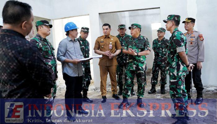 Pangdam XIV/Hsn Meninjau Pembangunan Dapur Sehat Program Kemhan RI, Berlokasi di Wilayah Kodim 1426/Takalar