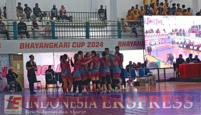 Hari Pertama Turnamen Bola Voli Bhayangkara Cup 2024 Zona Enam