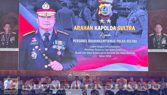 Jelang Pilkada Serentak 2024, Kapolda Sultra Berikan Pengarahan Kepada Bhabinkamtibmas