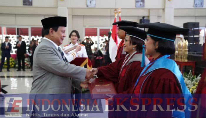 Menhan Prabowo Hadiri Wisuda 425 Mahasiswa Unhan RI: Perjalananmu Harus jadi Pengabdian