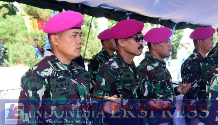 Komandan Brigif 2 Marinir Hadiri Upacara Pembaretan 461 Prajurit Muda Petarung Marinir