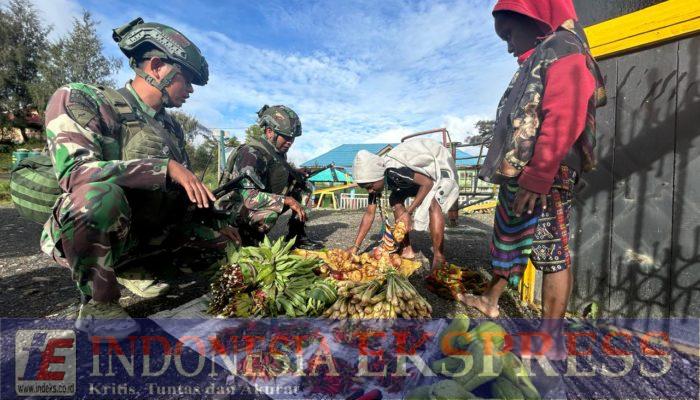 Program Rosita Satgas Habema Dukung Perekonomian Warga Kumlagupa