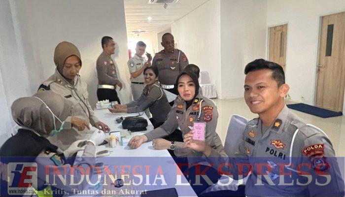 Peringati HUT Polantas, Dit Lantas Polda Sultra Gelar Donor Darah