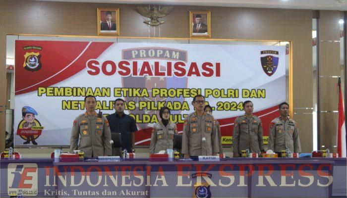 Div Propam Polri Sosialisasi Pembinaan Etika Profesi Polri dan Netralitas Pilkada di Polda Sultra