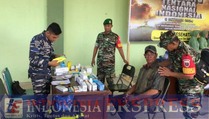 Sambut HUT TNI Ke-79 Tahun 2024, Kodim 1417/Kendari Gelar Bakti Kesehatan