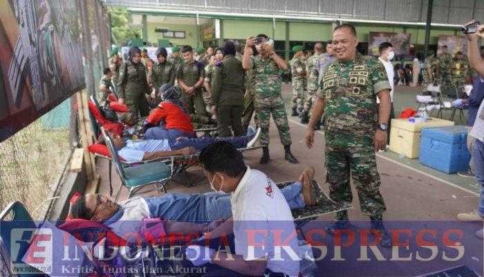 TNI di Sultra Gelar Aksi Sosial, Donor darah, Peringati HUT TNI Ke-79