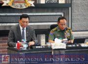 Panglima TNI Terima Kunjungan Menteri Pertahanan  RI di Mabes TNI