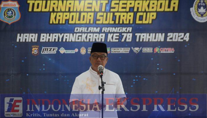 Irjen Pol Dwi Irianto Tutup Pelaksanaan Turnamen Sepak Bola Kapolda Sultra Cup 2024