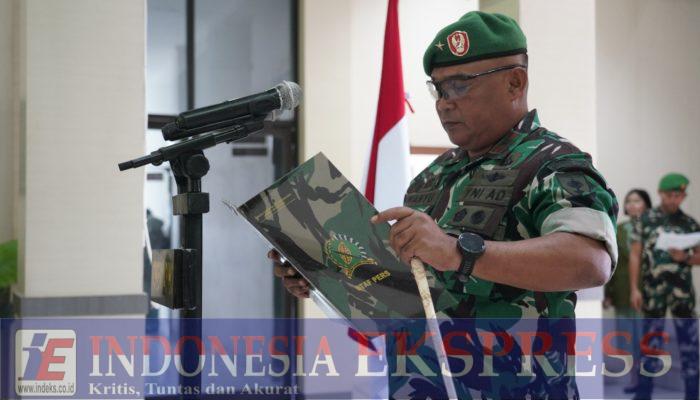 Danrem 143/HO Memimpin Sertijab, Penyerahan Tugas Pejabat Korem 143/HO dan Tradisi Lepas Sambut Personel Korem 143/HO