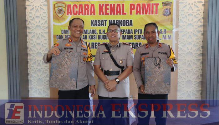 Kapolres Konut Pimpin Sertijab Kasat Resnarkoba Serta Pengukuhan Pejabat Sementara Kasikum