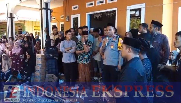 Kapolsek Samaturu, Hadir dan beri Tausiyah Pelepasan Jenazah Tokoh Masyarakat