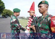 Kasdam XIV/Hsn Memimpin Upacara Penerimaan Satgas Yonif 726/Tml Purna Tugas Operasi Pamtas RI-PNG Statis di Provinsi Papua Selatan