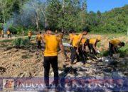 Dalam rangka Mendukung Ketahanan Pangan Program Asta Cita Presiden RI, Polres Kolaka Timur Menyiapkan lahan